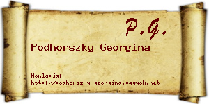 Podhorszky Georgina névjegykártya